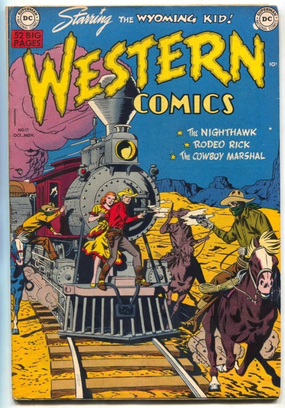 Western Comics #17 1950-WYOMING KID-NIGHT HAWK-RODEO RICK-COWBOY MARSHAL vf