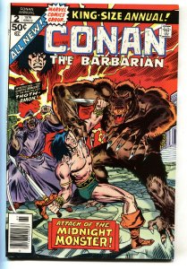CONAN THE BARBARIAN ANNUAL #2 comic book-1st Thoth-Amon 1976