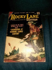 ROCKY LANE WESTERN #78 silver age 1957 CHARLTON COMICS ROCKE MASTROSERIO COVER