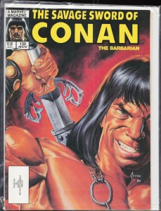 The Savage Sword of Conan #130 Direct Edition (1986) Conan