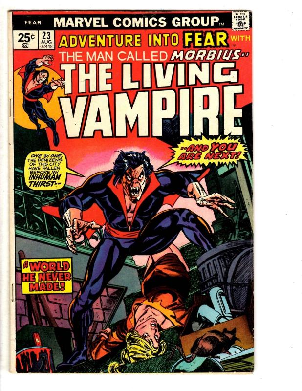 3 Fear Marvel Comic Books # 21 22 23 Morbius Steve Gerber Gil Kane Vampire WT8