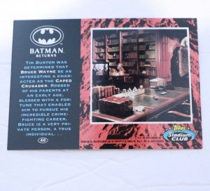 1992 Batman Returns Stadium Club #40 