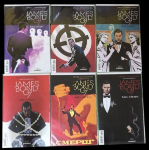 James Bond Kill Chain #1 2 3 4 5 6 Run Lot 2017 Diggle Dynamite Comics NM/VF