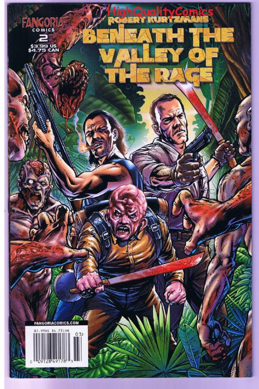 BENEATH THE VALLEY of the RAGE #2, NM+, Kurtzman, 2007, more Horror in store