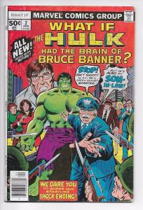 What If? #2 - Hulk Had Brain of Bruce Banner (Marvel, 1977) - VG