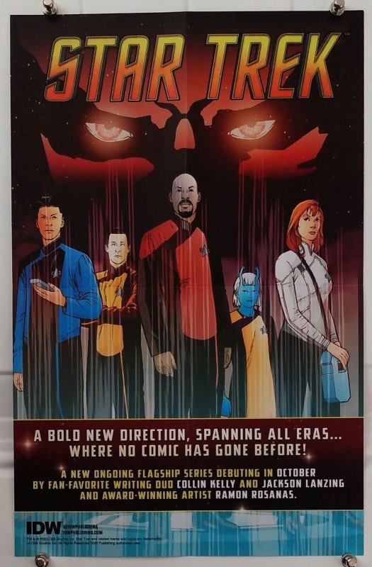 Star Trek Card Stock IDW 2022 Folded Promo Poster (11 x 17) New [FP445] 