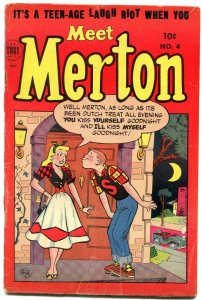 Meet Morton #4 1954- Golden Age humor comic- Berg cover VG