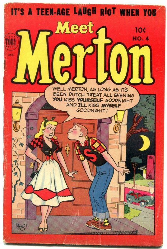 Meet Morton #4 1954- Golden Age humor comic- Berg cover VG