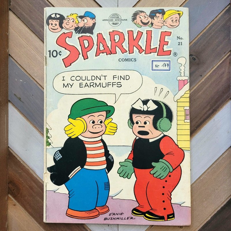 SPARKLE COMICS #21 VG (1952) NANCY & SLUGGO | Pre-Code | Ernie Bushmiller