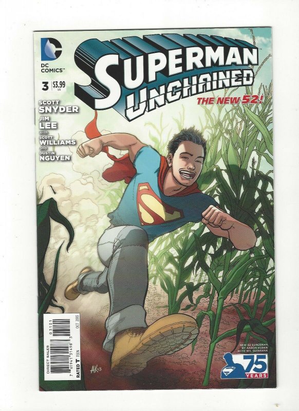 Superman Unchained #3 Lee Moder Variant New 52 Unread NM DC Comics