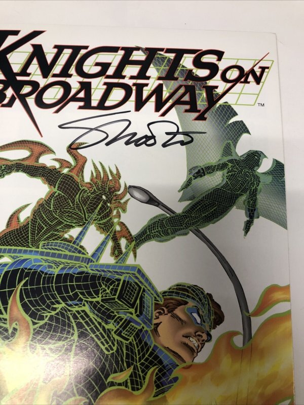 Knights On Broadway  (1996) Variant # 1 (FN/VF) COA • Signed By Jim Shooter