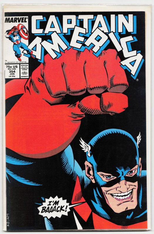 Captain America #354 (1989) Captain America [Key Issue]
