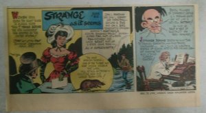 (6) Strange As It Seems Sunday Pages by Elsie Hix from 1950's  7.5 x 15 inches