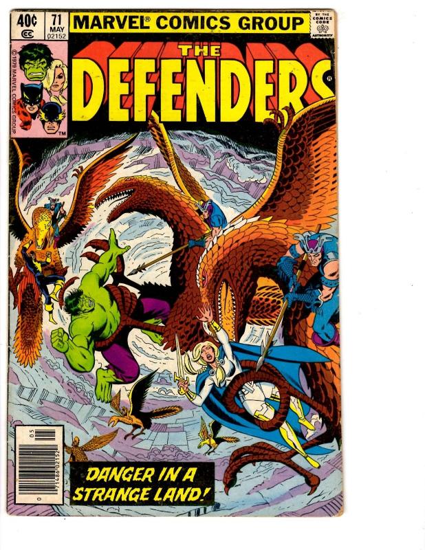 7 The Defenders Marvel Comic Books #71 72 74 75 76 77 78 Hulk Namor Hellcat BH34