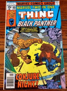 Marvel Two-In-One #40 (June, 1978) The Thing & The Black Panther Mid-grade  