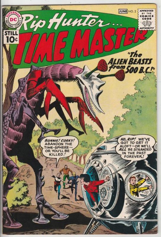 Rip Hunter Time Master #2 (Jun-61) VF/NM High-Grade Rip Hunter, Jeff, Bonnie