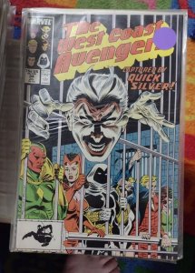 WEST COAST AVENGERS # 34 1987 marvel   MOON KNIGHT  quicksilver scarlet witch