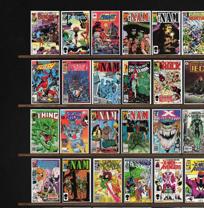 Huge Lot 140+ Comics with West Coast Avengers, The 'Nam, The & & More!