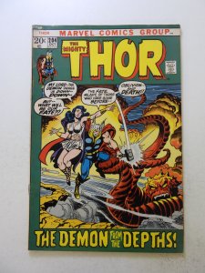 Thor #204 (1972) VG+ condition top staple detached from cover