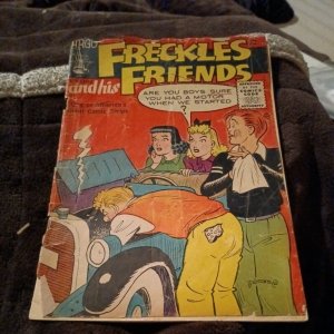 FRECKLES & HIS FRIENDS #4 argo comics 1956 AUTO REPAIR COVER! Silver age teen