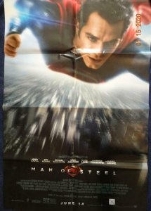 MAN OF STEEL Promo Poster, 27 x 39.5, 2014, DC Unused more in our store 488