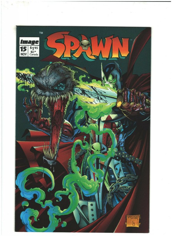 Spawn #15 VF+ 8.5 Image Comics Todd McFarlane, Medieval Spawn vs. Violator