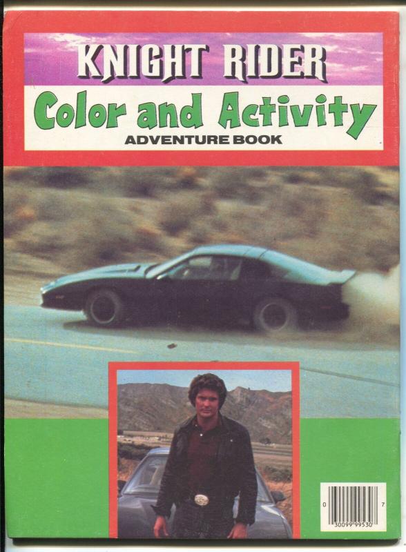 Knight Rider Color and Paint Book #1 1983-Pontiac Trans Am-Hasselhoff-VF