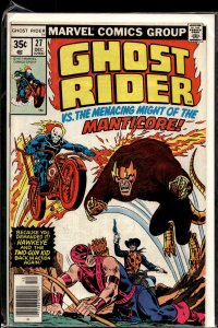 Ghost Rider #27 (1977) Ghost Rider