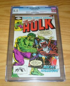 Incredible Hulk #271 CGC 8.5 1st rocket raccoon (from guardians of the galaxy)