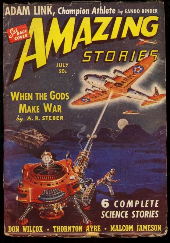 AMAZING STORIES 1940 JUL-EARLY SCIENCE FICTION PULP VG/FN