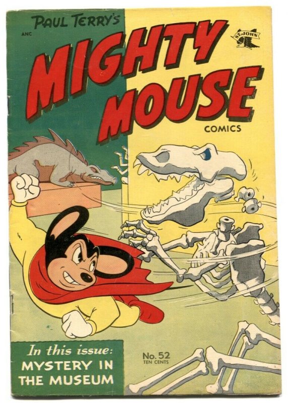 Mighty Mouse #52 1954- Mystery in the museum FN+ 