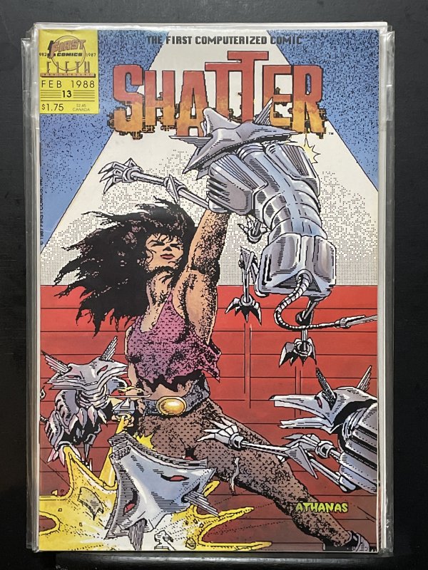 Shatter #13 (1988) First comic done entirely on a computer.