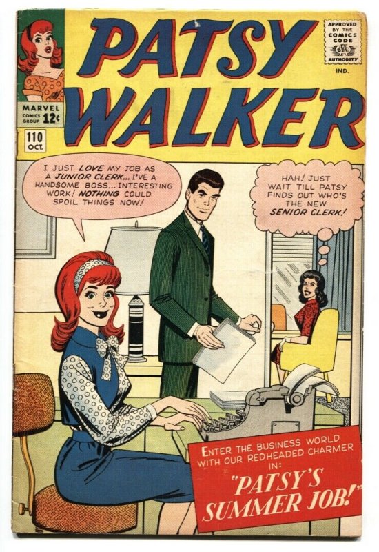 PATSY WALKER #110 Marvel 1963 comic book Paper Dolls