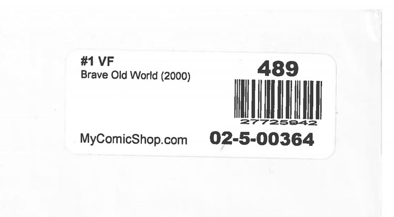 Brave Old World (2000) #1 VF