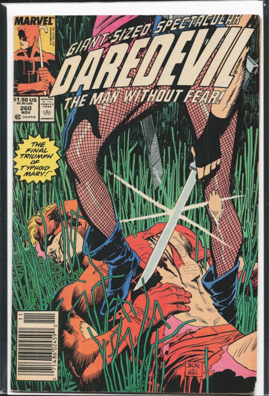 Daredevil #260 Newsstand Edition (1988) Daredevil