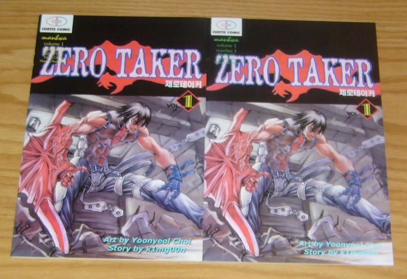 Zero Taker #1-2 VF/NM complete series - curtis comic manga - k1mg00n - yoonyeol