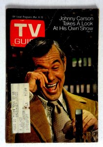 TV Guide 3/4/1972 Johnny Carson VG