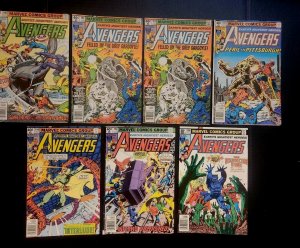 AVENGERS   #190 -194, 209, Extra #191 Bronze Age 7 Comic Lot.