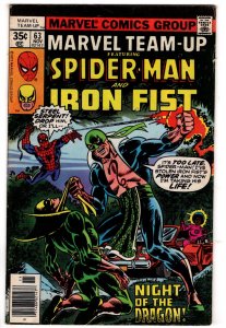 Marvel Team-Up #63 (1977) Iron Fist - Marvel Comics
