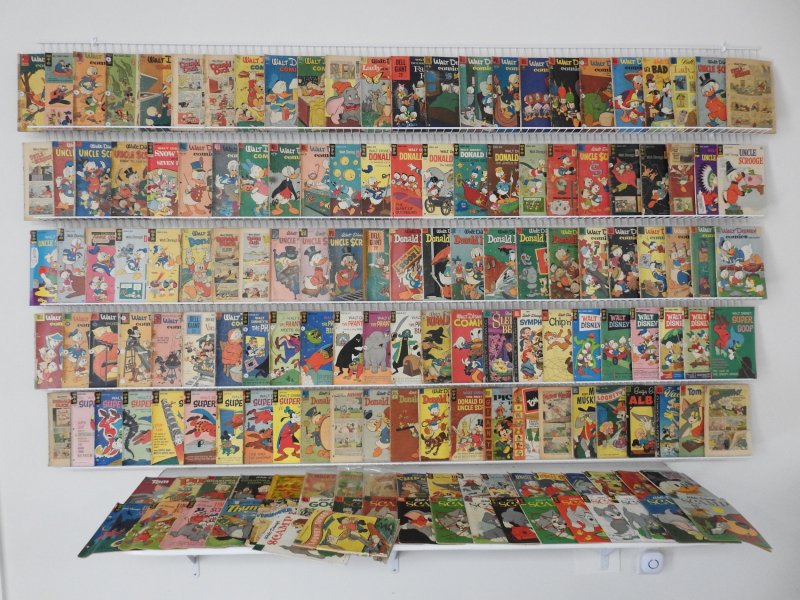 Huge Lot 150+ Cartoon Comics W/ Uncle Scrooge, Donald Duck, +More! See desc