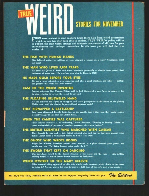 True Weird #1 11/1955-1st issue-Clarence Doore bikini girl horror cover-stran...