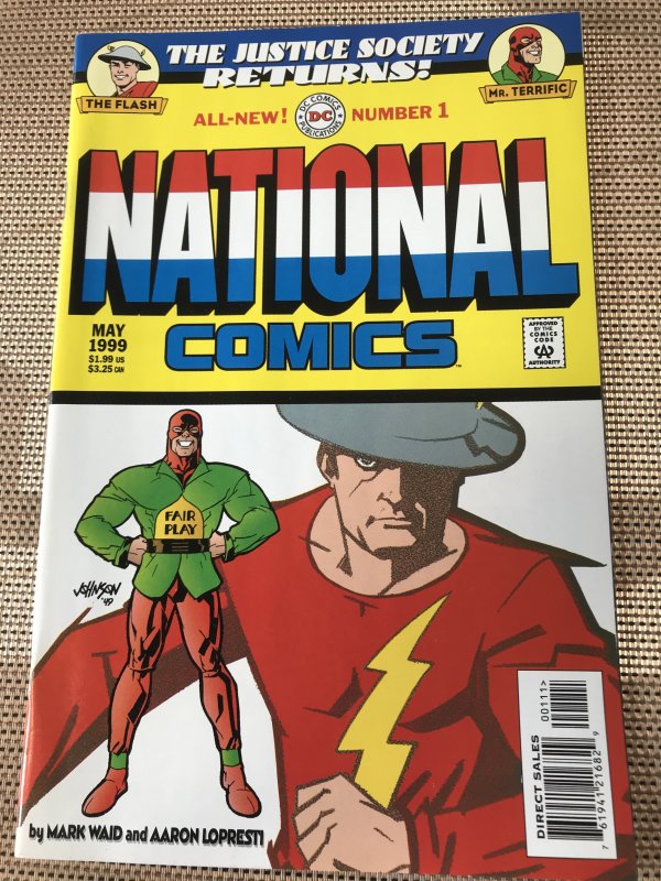 NATIONAL COMICS #1 : DC 5/99 VF+; JSA, Golden Age Flash & Mr. Terrific