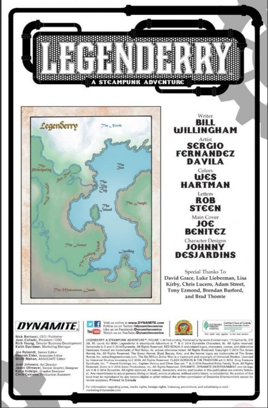 LEGENDERRY: A STEAMPUNK ADVENTURE #06 (2014) JOE BENITEZ | TRADE DRESS