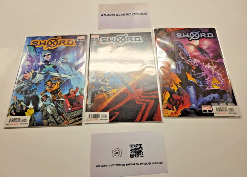 3 Marvel Books X-SWORD #1 2 4 3 SM4