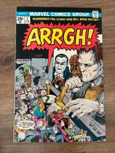 Arrgh # 2 FN/VF Marvel Comic Book Frankenstein Dracula Monster Cover 1 J270