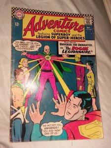 Adventure Comics 349 1st appearance Universo and Rond Vidar DC 1966 superboy art