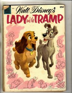 Walt Disney's Lady & The Tramp # 1 VG Dell Giant Comic Book 1955 Movie JK1