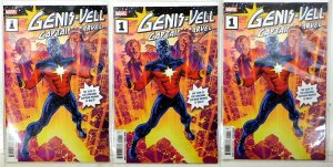 Genis-Vell: Captain Marvel Lot of 3 #1 x3 (2022) Marvel Comics 9.4 Comic Books
