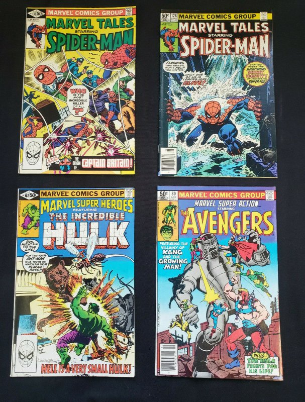 MISC MARVEL 4PC (FN) REPRINTS, MARVEL TALES, MARVEL SUPER ACTION 1981