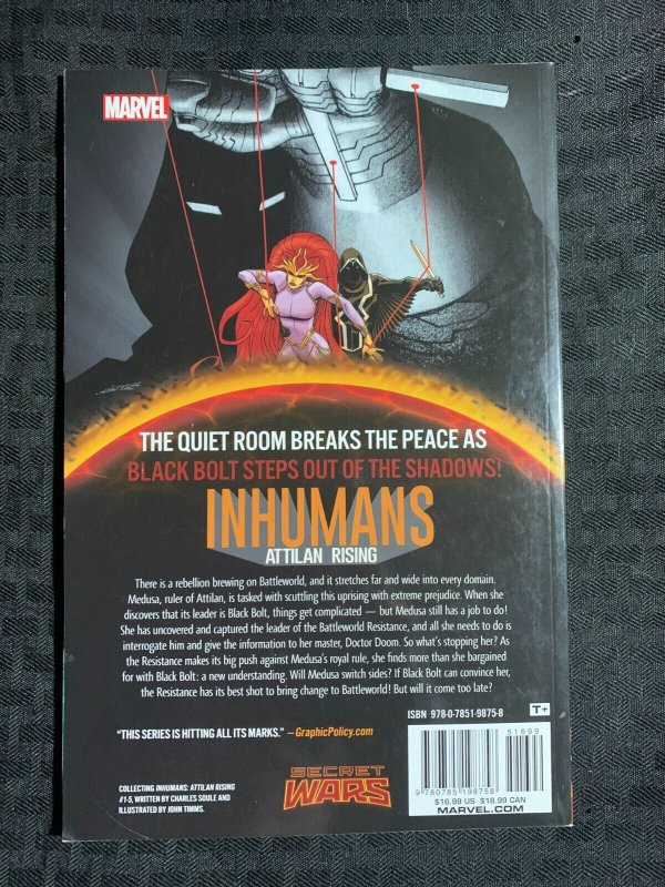 2015 INHUMANS Attilan Rising TPB SC VF 8.0 1st Marvel Comics